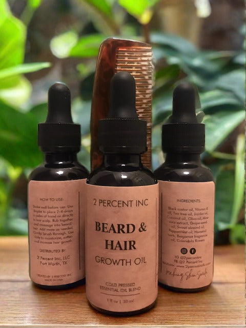 All Natural Beard Hair Growth Oil (1 fl oz/30 ml)