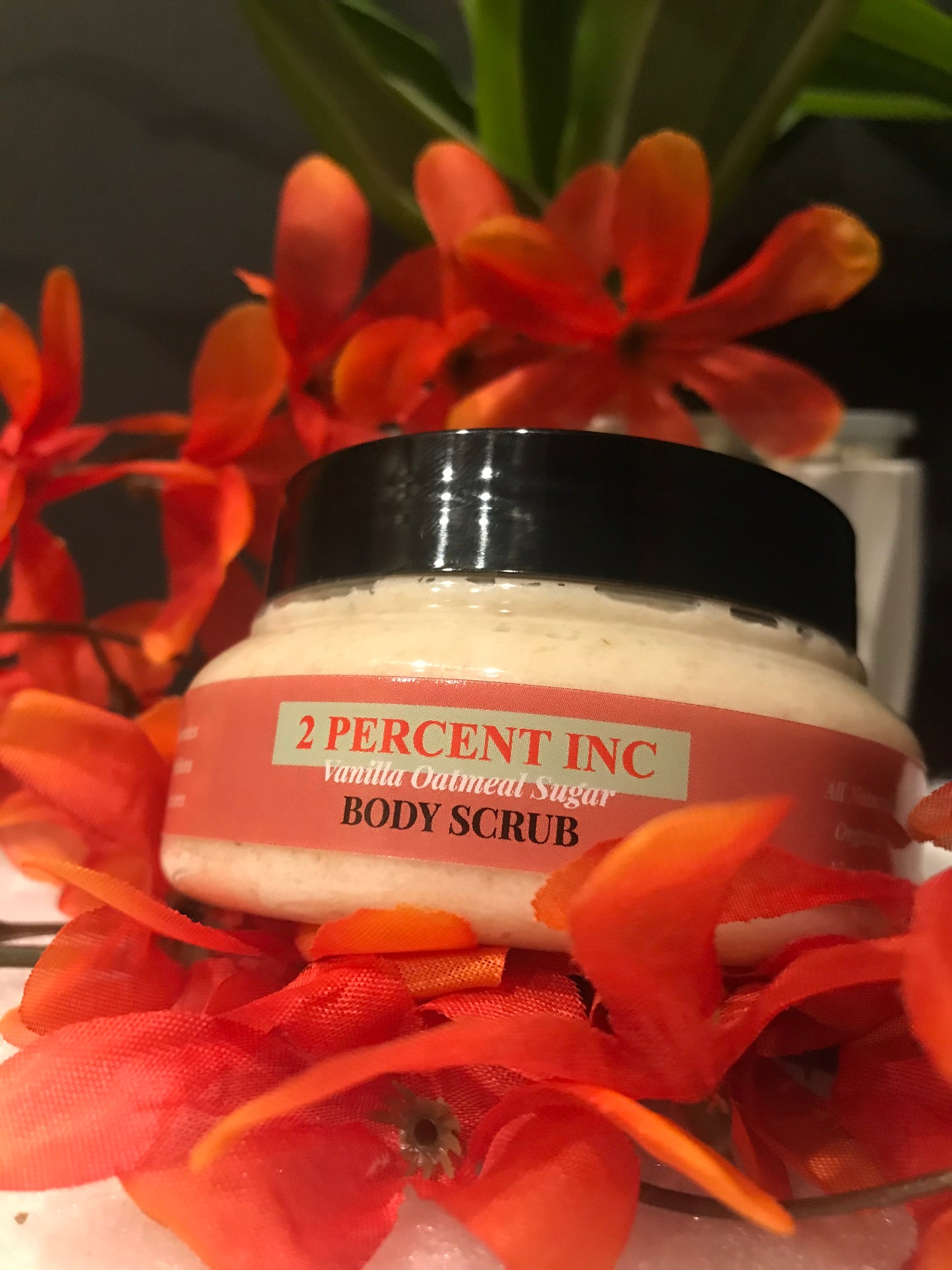 2 Percent All Natural Vanilla Oatmeal Sugar Scrub (5oz)