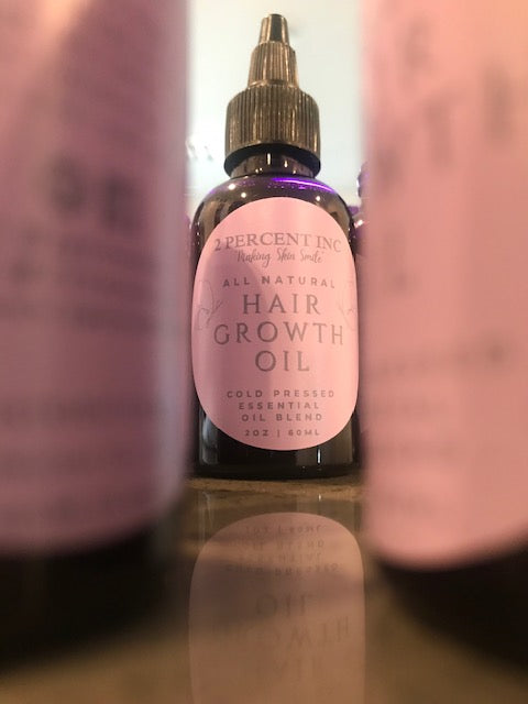 All Natural (Cold Pressed) Hair Growth Oil (2oz/60ml)