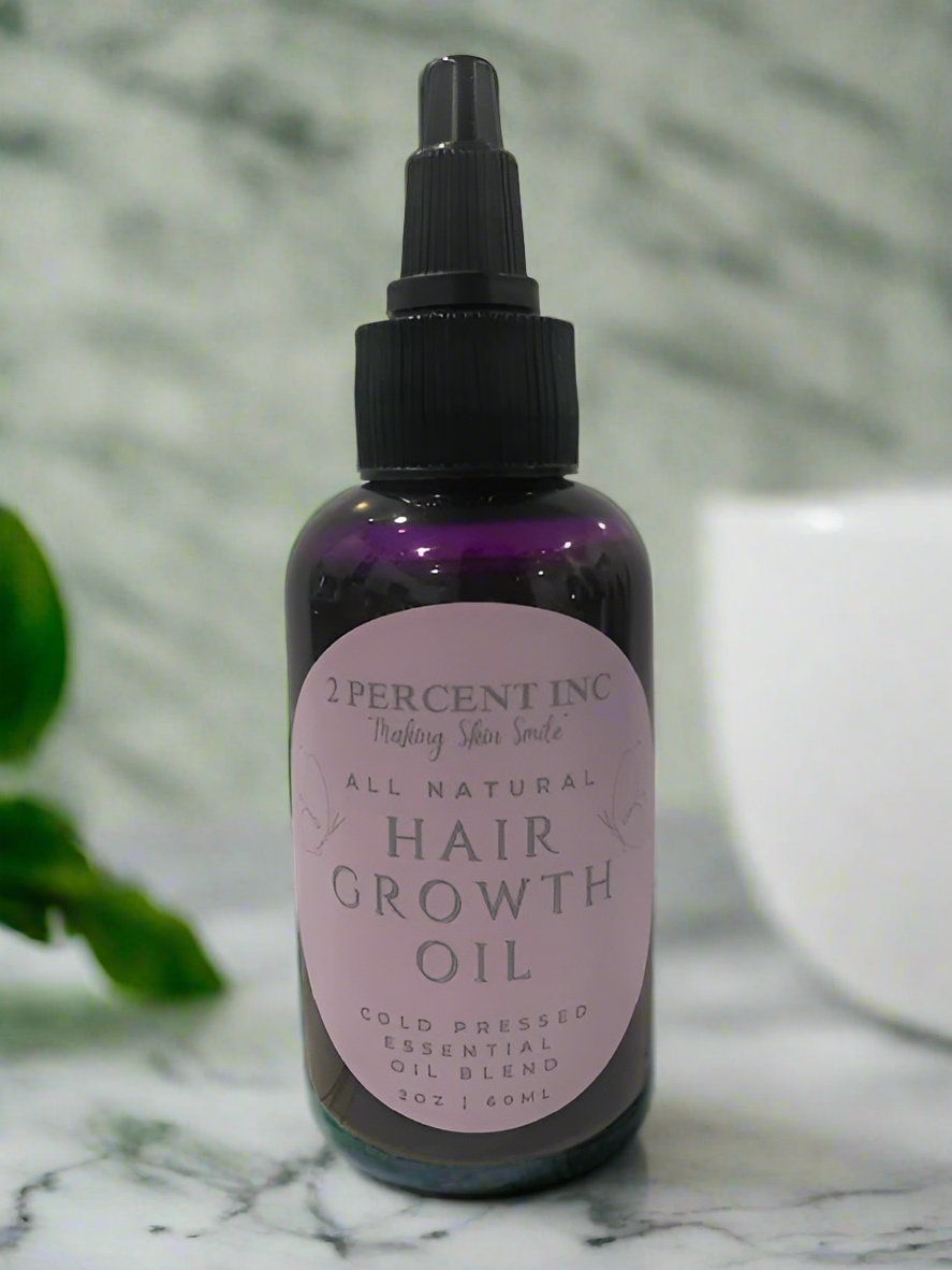 All Natural (Cold Pressed) Hair Growth Oil (2oz/60ml)