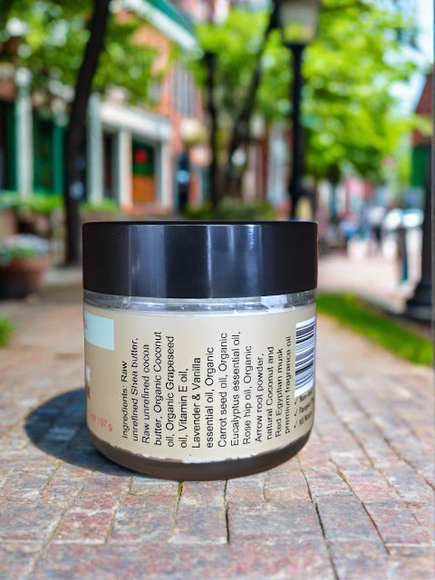 2 Percent All Natural Eucalyptus Body Butter for Men 2oz (Sm)
