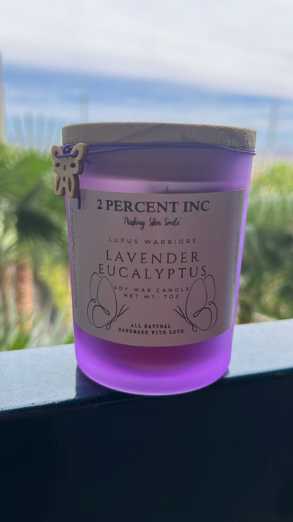 2 Percent All Natural "Lupus Warriors" Candle (7oz)