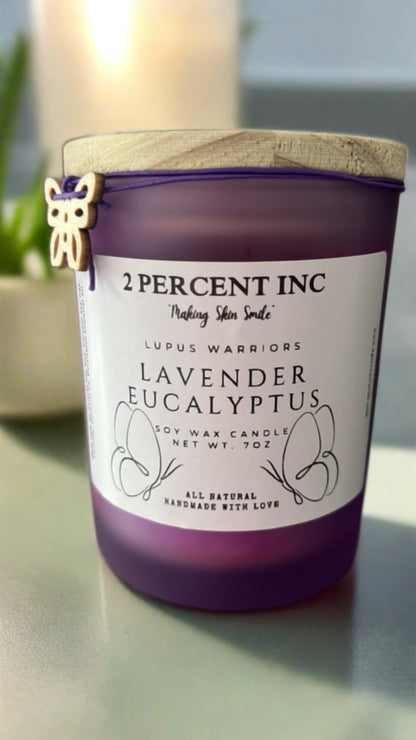 2 Percent All Natural "Lupus Warriors" Candle (7oz)