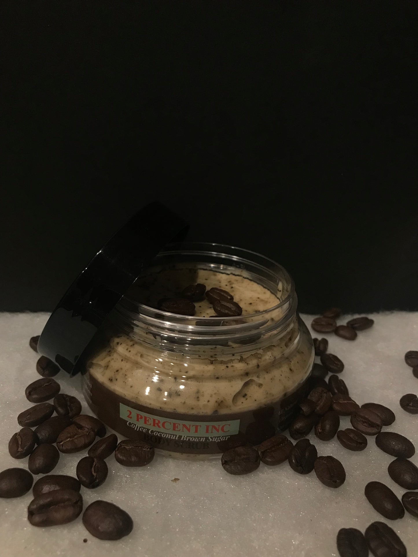 2 Percent All Natural Coffee Coconut Brown Sugar Scrub (5oz)